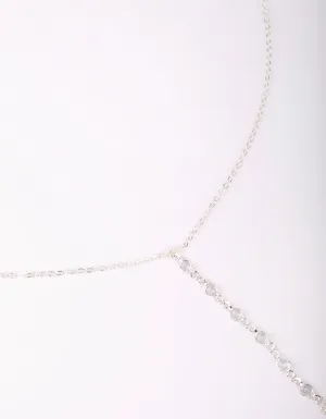 Silver & Cubic Zirconia Body Chain