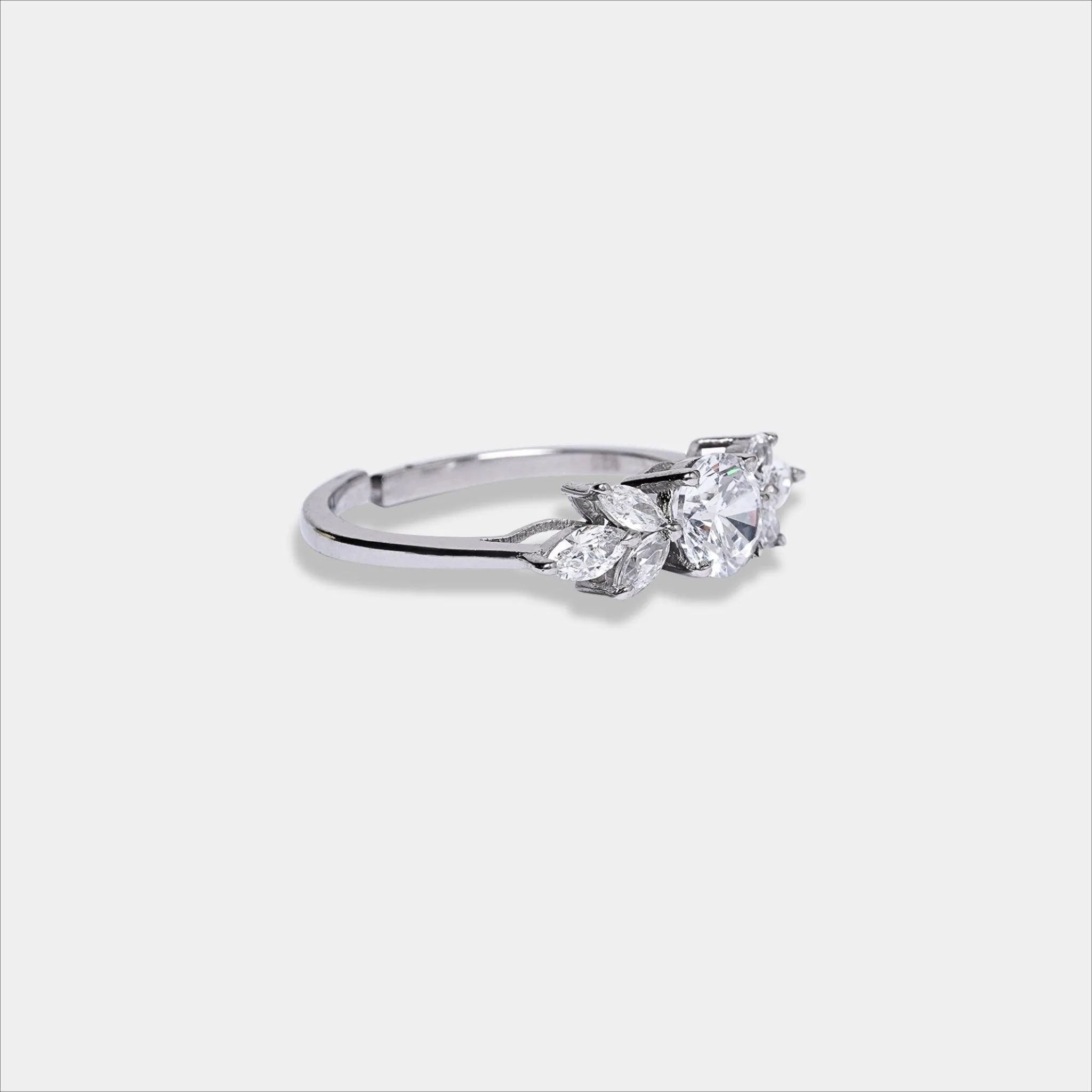 silver Eternal Brilliance Trio ring