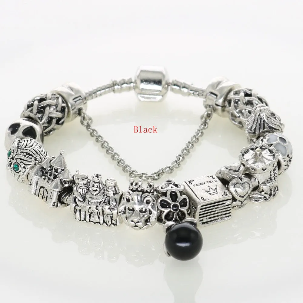 Silver Original Charm Bracelets Official Design Beads For New Year Jewelry Gifts Fit Women's Fashion Charmed Bracelets