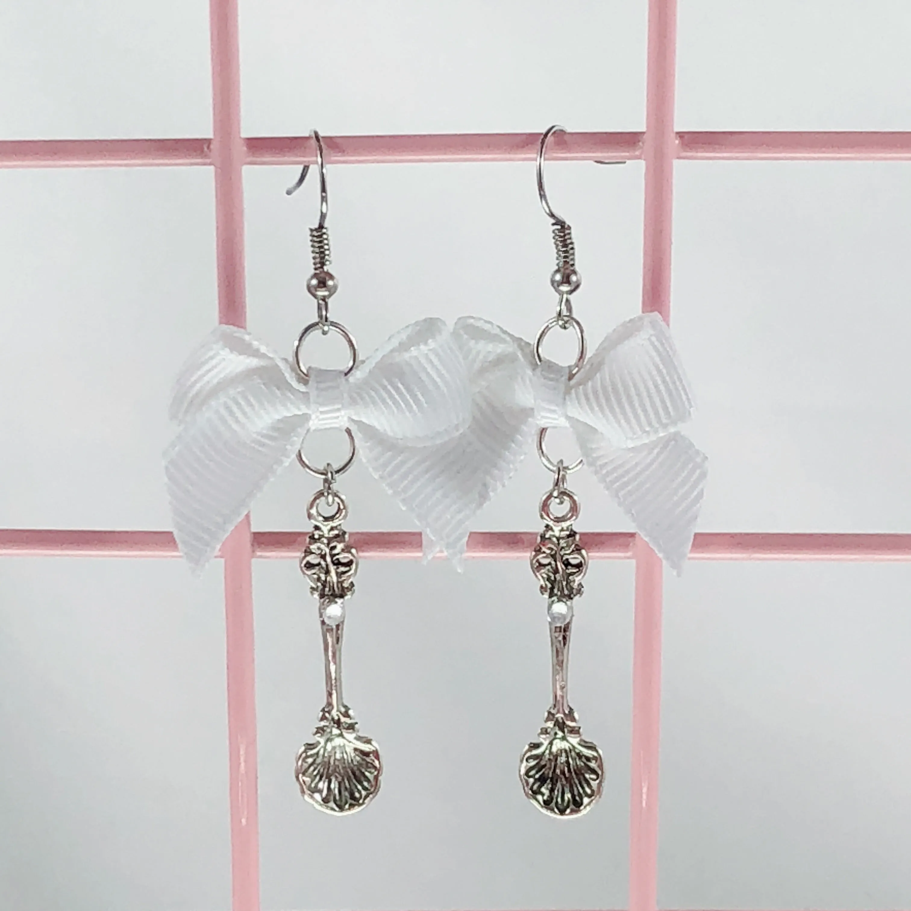 Silver Spoon Earrings (5 Colors)