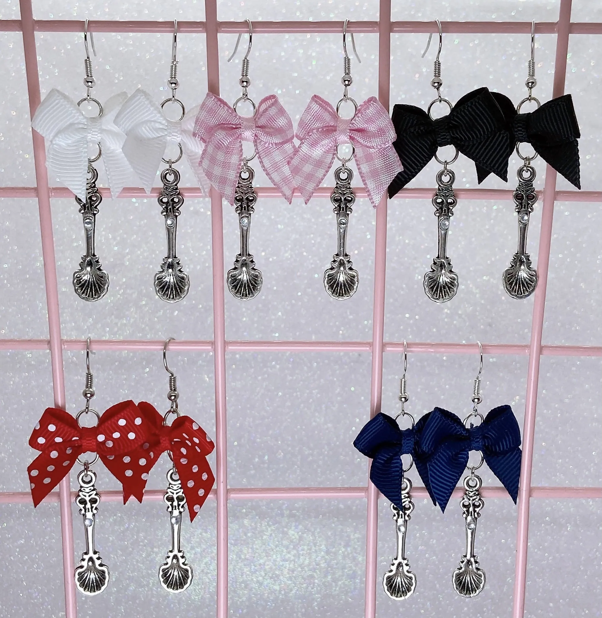 Silver Spoon Earrings (5 Colors)