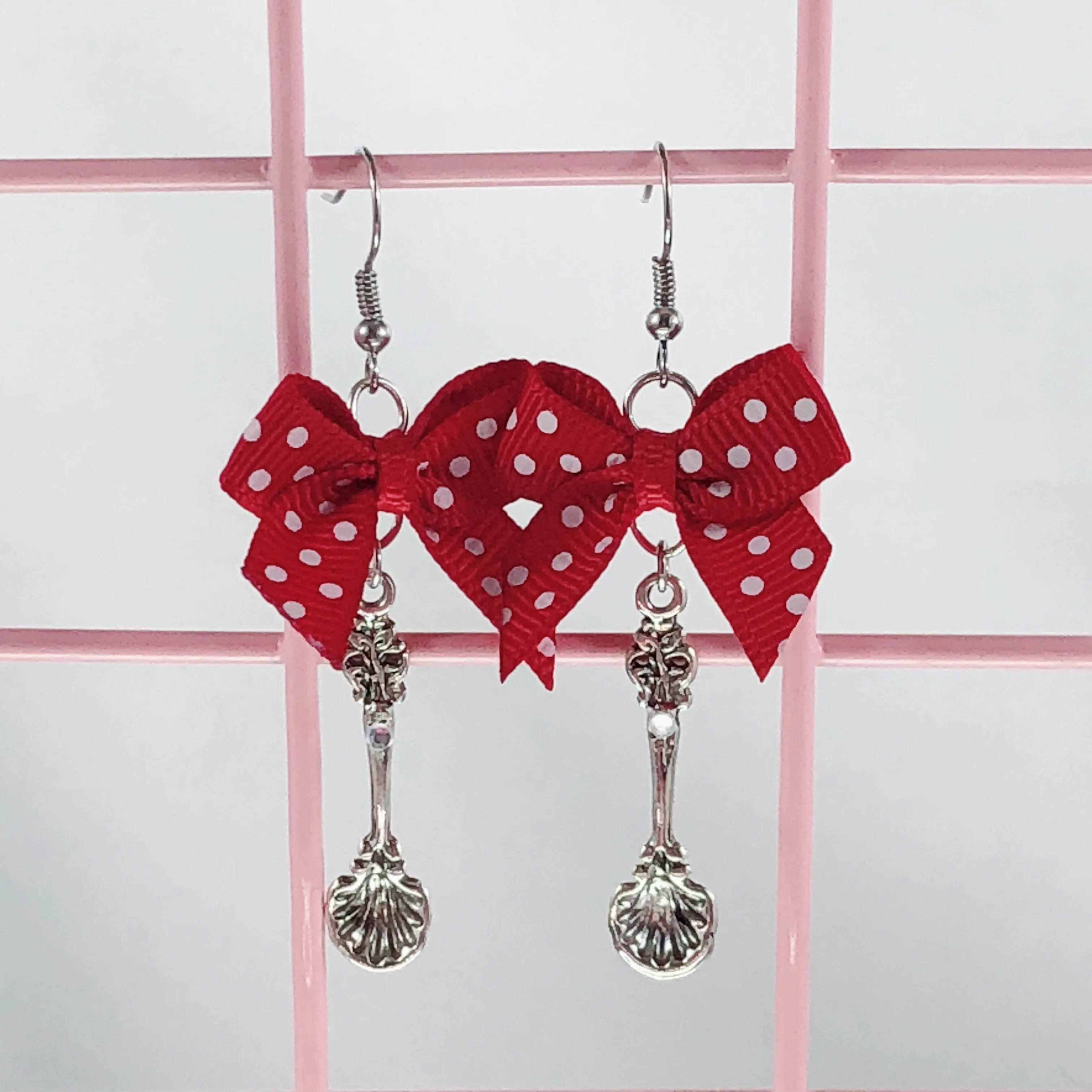 Silver Spoon Earrings (5 Colors)