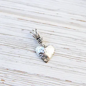 Small Heart on Vine Bail Pendant