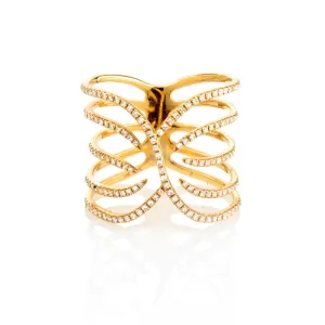 SOAR DIAMOND RING, GOLD