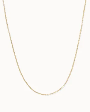 Solid Gold Simple Chain