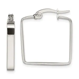 Stainless Steel Square Hoop Earrings 20MM