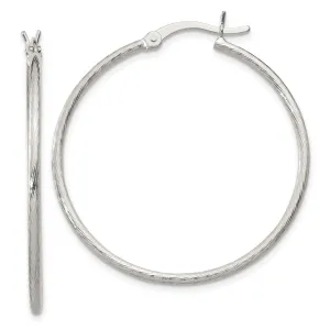 Sterling Silver 35MM Hoop Earrings