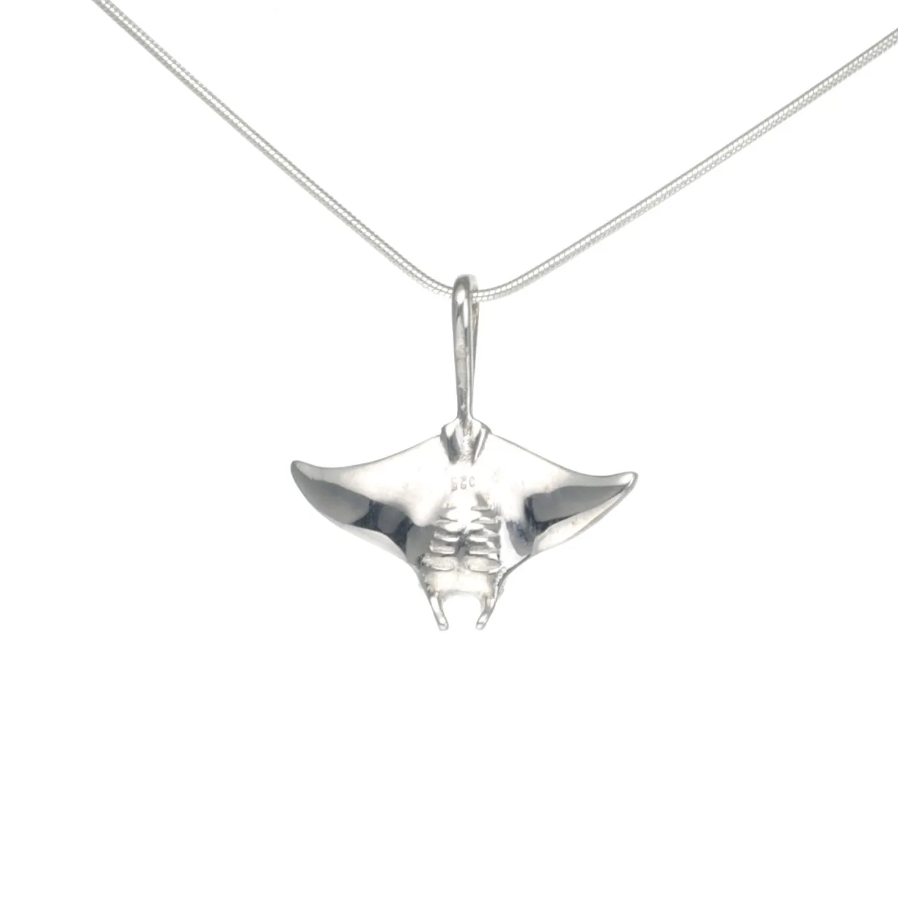 Stingray Necklaces for Women Sterling Silver- Manta Ray Necklace for Women, Stingray Charms, Small Manta Ray Necklaces