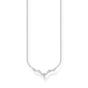 Thomas Sabo Sterling Silver Charm Club Crystal CZ 40-45cm Chain