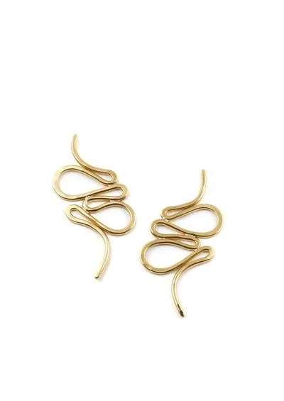 Tiro Tiro Estilo Earrings Brass