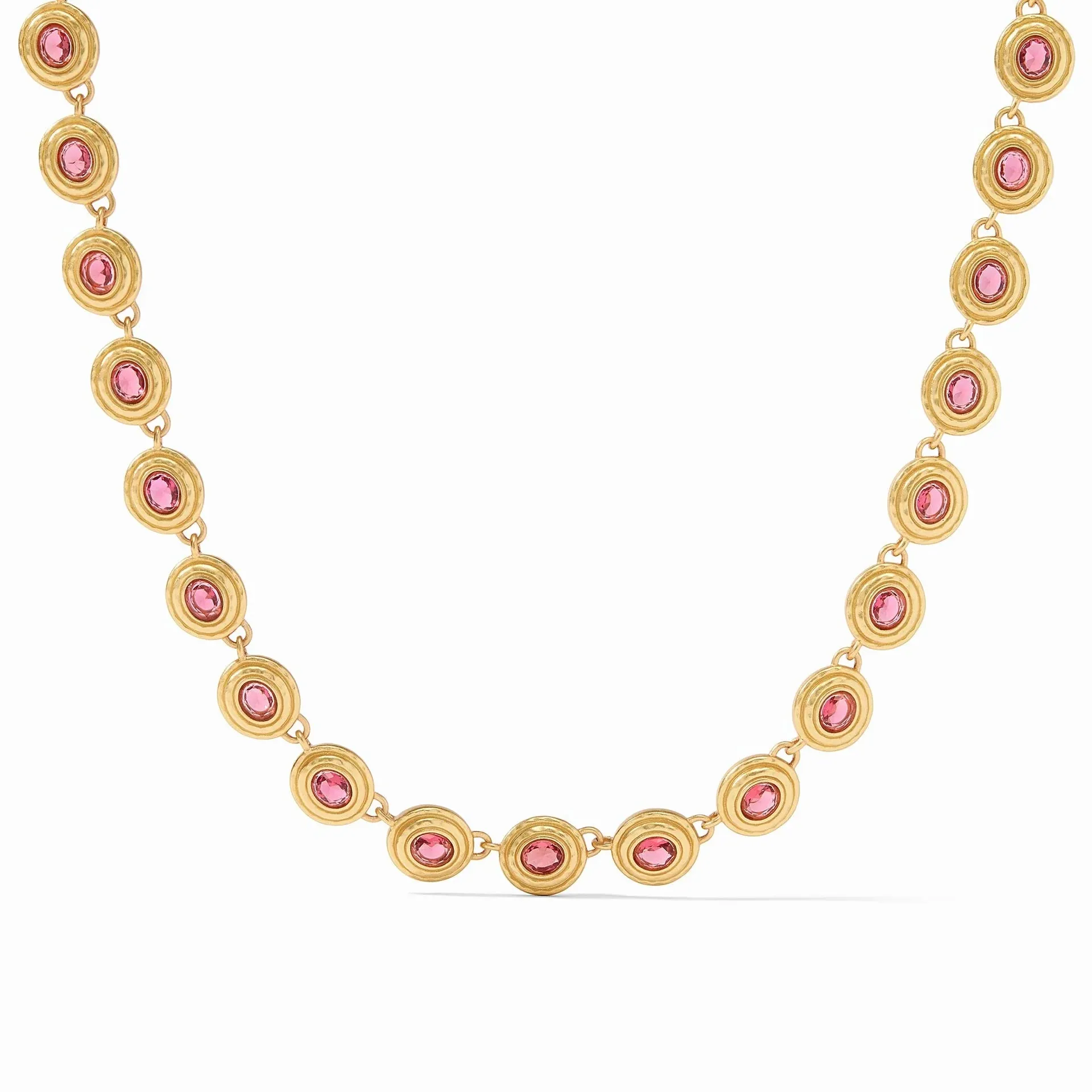 Tudor Tennis Necklace (Raspberry)