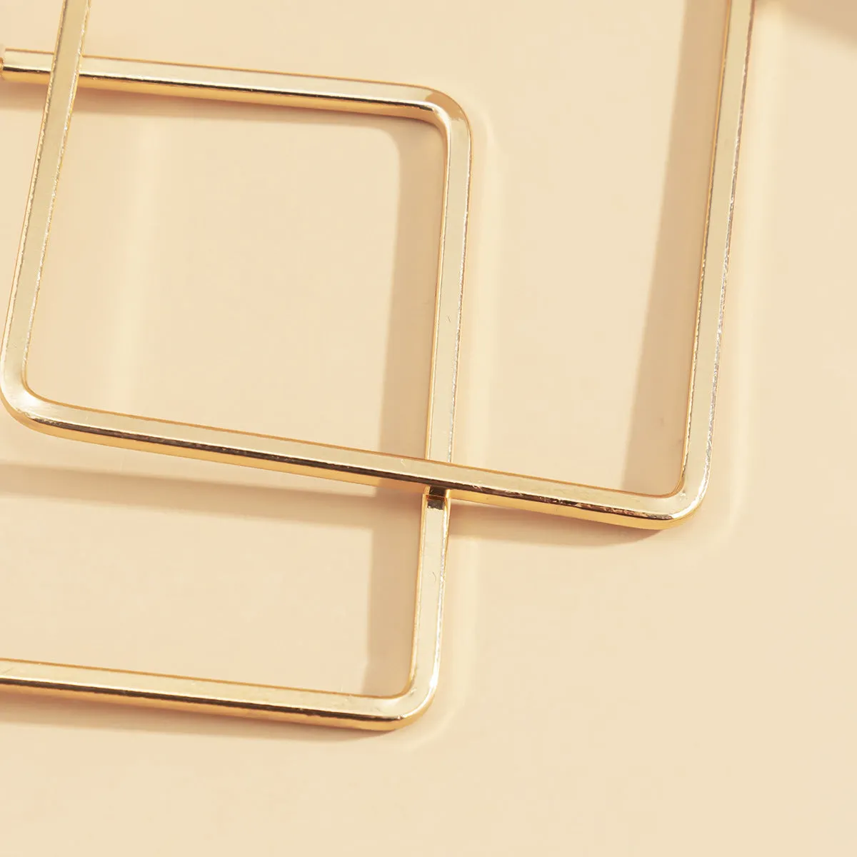 Versatile Square Metal Stud Earrings for Women