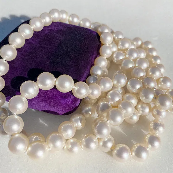 Vintage Single Strand Pearl Necklace