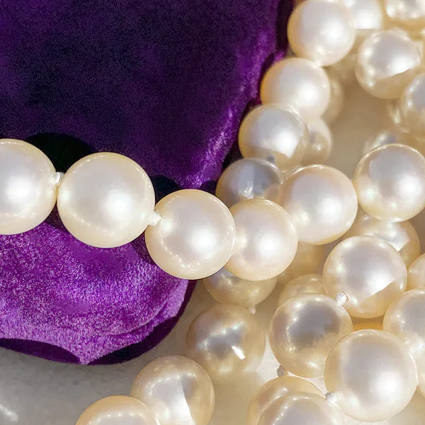 Vintage Single Strand Pearl Necklace