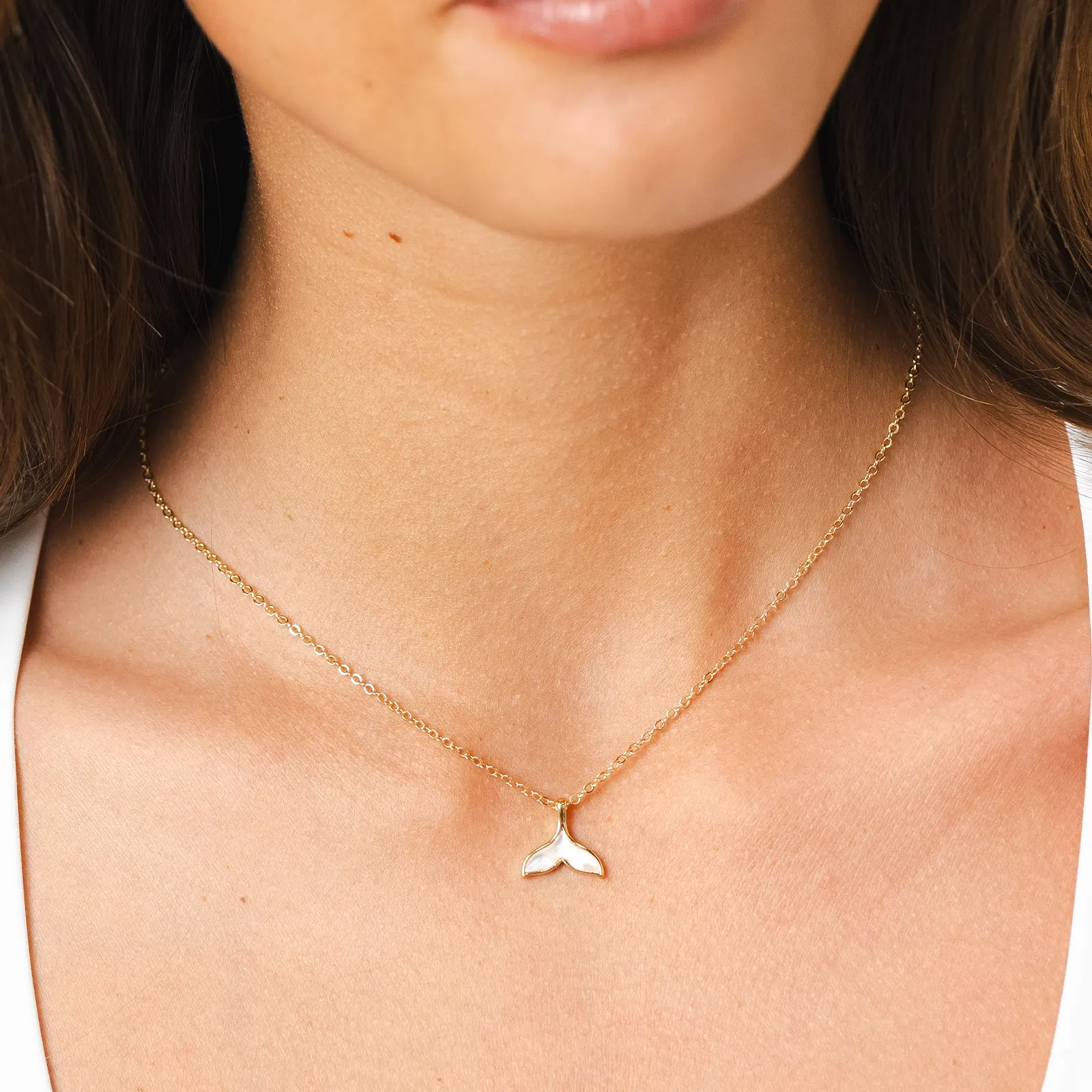 Whale's Tail Charm Necklace